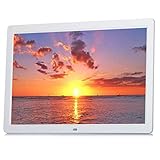 Digitale Bilderrahmen, 15-Zoll-Multifunktions-HD-LED-Bildschirm, elektronische Album-Werbemaschine, Präsentationsständer, Musikvideo-Wiedergabeuhr, Kalender, gemischte Übertragung, automatische Umsch