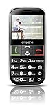 emporiaEUPHORIA | Seniorenhandy | Tastenhandy ohne Vertrag | Mobiltelefon mit Notruftaste | 2,3-Zoll-Display | Schwarz