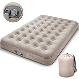 Dametay Luftmatratze Selbstaufblasend mit Integrierter Elektrischer Pumpe Aufblasbare Matratze Luftbett Selbstaufblasbare Luftmatratze für 2 Personen für Camping Outdoor Indoor 190 x 125cm