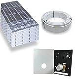 HoWaTech DRY Warmwasser Trocken Fußbodenheizung Komplettset RTL Regelbox, Heizfläche:10.00m²