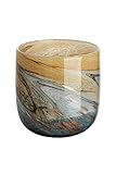 GILDE GLAS art Vasen - Geschenkidee für Frauen - Wohnzimmer Deko - H 16,5 cm