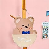 HOUKAI Aufbewahrungstasche Wandbehang Tür hinter Wandbehang Artefakt Schlafzimmer Handy Nachttisch hängen (Farbe: A, Größe: 35 x 22,5 cm)