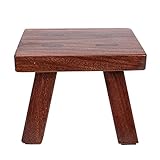Homoyoyo Holzhocker Outdoor-Hocker Gartenmöbel Für Kinder Retro-Möbel Badezimmerhocker Kleiner Sitzhocker Hölzerne Kinder-Tritthocker Badehocker Für Kinder Haushaltshocker Für
