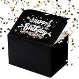 VINFUTUR Explosionsbox Konfetti Geschenkbox DIY Explodierende Konfetti Überraschungsbox Geschenkschachtel für Geburtstag Geschenk