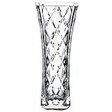 Kwlyon Vase Kunststoff Vasen Unzerbrechliche Transparent,glänzend wie Kristallglas Blumenvase,Kleine Modern Glas Vasen,Geeignet für Büro, Zuhause (Transparent, Wide Vase)