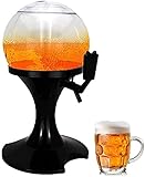 MYZIJI Bierzapfanlage Getränkespender 3.5L sphärischer Bierspender Bier Tower Home Bier Turm mit Eisschlauch for Cafeterias Bankettpartys Familiengetränkespender