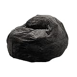 TKFDC Sitzsack-Stuhl-Abdeckung Weicher Sitzsack-Abdeckung Heim-Sofa-Abdeckung kein Füller Stuffable Beanbag Lazy Sofa-Bett-Abdeckung (Color : Argento, Size : 70-150cm)