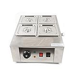 Schokoladenschmelzgerät Schokofondue Elektrisch Schokoladen Temperiergerät Edelstahl Warmhaltegerät Speisewärmer 1000W 30℃~80℃