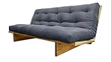 Sofabett Yokahoma natürliche, Futon grau, 200x120x24 cm