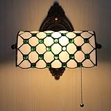 Uziqueif Wandlampe innen Vintage, wandlampe mit Schalter, 10 Zoll Tiffany wandlampe,Wandleuchte innen, leselampe wandmontage, E27 Wall Sconce Lighting Decor,A