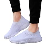 Segeltuch Schuhe Damen Atmungsaktive Weicher Sohle Sport-Sportschuhe Segeltuch Schuhe Fitness Rutschfest Loafer Schuhe Sportlich Schuhe Flache Schuhe Stoffschuhe Tennis Schuhe Walkingschuhe