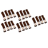 Stuhlbein-Bodenschoner, 20 Stück, Acryl, schützende Wirkung, Stuhlfußkappen für Möbel(Kleiner Blumenkaffee)