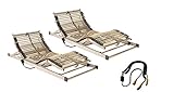 Komfort-Set 180 x 200 cm bestehend aus: 2 x Motorlattenrost Techno-Flex elektrisch verstellbar in 90 x 200 cm inklusive Synchonsteuerung – SOFORT LIEFERBAR