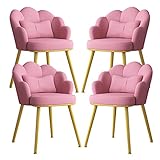 Metallbeine 4, modernes Leder für Küche, Schlafzimmer, Ehezimmer, Balkon, Sofa, Stuhl, Schminktisch, Make-up-Stuhl (Farbe: Weiß)