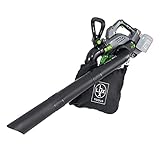 LUX-TOOLS A-LS-2x20/15 A Akku-Laubsauger mit Blas- & Häckselfunktion inkl. 15 l Fangsack | 40V (2X 20V) 3in1 Laubbläser und -Sauger mit Zerkleinerer & Zusatz-Handgriff [ohne Akku/ohne Ladegerät]