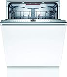 Bosch Hausgeräte SBV6ZCX49E Serie 6 Smarter XXL-Geschirrspüler vollintegriert, 60 cm breit, bis 92,5 cm extra hoch, Besteckschublade, Made in Germany, Silence Programm besonders leise