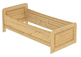 Erst-Holz® Seniorenbett extra hoch 100x200 Einzelbett Holzbett Gästebett Massivholz Kiefer Bett 60.42-10 oR