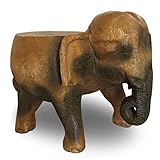 Thaiboo Beistelltisch Elefant Podest Blumenständer Hocker Wohnzimmer Holztisch