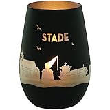 Goodtimes Windlicht Stade Skyline (Schwarz & Silber)