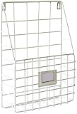 FANNKE Schmiedeeiserne Wandbehang Hängende Wand Bücherregal Lagerregal Wand Zeitschriftenständer Einfaches Wohnzimmer Zeitungsständer Schweberegale (Color : Bianco, Size : 26 * 8 * 36CM)