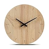 Cander Berlin MNU 8230 Wanduhr Holz 30,5 cm Holzuhr lautlos geräuschlos leise Massivholz modern