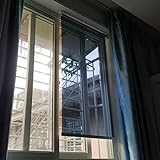 Rollos Rollos für Schlafzimmerfenster, Einseitig Durchsichtige Sichtschutz-Minijalousien mit Blauer Folie, Küche, Büro, Arbeitszimmer, Höhe 100cm 200cm (Size : 120x100cm/47.2x39.4in)