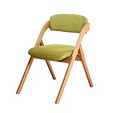 DETMOL Sessel & Stühle Klappstühle Klappstuhl Esszimmer Stuhl Stuhl Computer Stuhl Buche Bürostuhl (Color : Green)