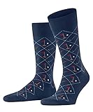 Burlington Herren Socken Golf Club M SO Baumwolle gemustert 1 Paar, Blau (Royal Blue 6000), 40-46