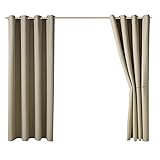 Clode® Blackout Curtains 1 Panel 132x243cm Thermal Outdoor Insulation Terrace Shading Curtain Pavilion Curtain Home Textiles Basic Drapes for Bedroom Living Room