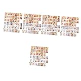 NUOBESTY 200 Stück Stempel Handdekor Kleidungsstempel Für Kinderkleidung Kinderstempel Antike Stempelknöpfe Hölzerne Retro-Kinderknöpfe Dekorative Stempelknöpfe Stempelmusterknöpfe