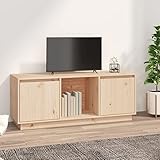 LAPOOH TV-Schrank, TV Lowboard, TV Board, Fernsehtisch, Fernsehschrank, Wohnzimmer, TV Tisch, Fernseher Tisch, Fernsehkommode, 110,5x35x44 cm Massivholz Kiefer