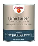 Alpina Feine Farben Lack No. 40 Himmlische Nachtmusik edelmatt 750ml - Tiefes Mitternachtsblau