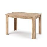 Vicco Esstisch Küchentisch Esszimmertisch Illya 170x78 cm modern Wohnzimmer Tisch Stubentisch Holztisch Familientisch Holzbeine Tischplatte Plastikkappen ausziehbar Holzoptik (Sonoma)