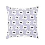 AKCHDZAW Kissenbezug Romantische Blumenkissenbedeckung Rosa Lila Gelbgrüne Kissenabdeckung Für Heimdekoration Wohnzimmer Schlafzimmer Sofa-Purple 45X45Cm