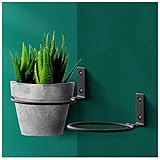 ZCED Klappbarer Blumentopf-Ringhalter Aus Metall Blumenkasten-Ständer Wandhalterung Balkon 3-TLG. Wandmontage-Blumentopf-Tabletts (3 Packungen),B