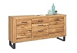 Möbel-Store24 Sideboard Kommode Anrichte Schublade Wildeiche teilmassiv geölt Tiara 158 cm K2346