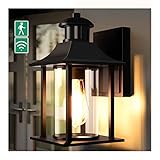 Lamomo Aussenlampe mit Bewegungsmelder,3 Beleuchtungsmodi Lampe mit Bewegungsmelder Aussen,IP65 Wasserdichtes Aluminium Außenwandleuchte Led für Haus