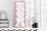 LEBENSwohnART Extravaganter Design Spiegel 160x70cm Formosa rosa modern Wandspiegel pink