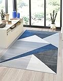 Flycarpets SARANDE MODERN GRIJS/Blauw VLOERKLEED GEO