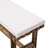 2/3/4-Sitzer-Bankkissen mit rutschfester Unterseite für Küche, Esszimmer, Terrasse, Garten, Kneipenstuhl, wasserdichte Sitzpolster mit Bezügen und Bändern, ideal für drinnen und draußen