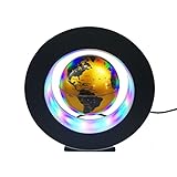 Magnetische schwimmende Kugel, magnetische Levitation Ball LED rotierende Kugel Licht Home Novel schwimmende Licht Nachttischlampe Büro Dekoration Kinder Geschenke,B