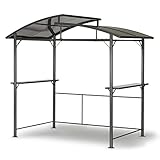 LECO Profi-Grillpavillon – vielseitiger sehr stabiler Gartenpavillon mit Rauchabzug 2,45 x 1,50 m – wasserdicht und wetterfest