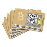 Ballet REAL Bitcoin - Gold Edition, 5er-Pack - Die einfachste Cold Storage Karte für Kryptowährungen, Hardware Wallet mit Unterstützung für mehrere Kryptowährungen