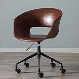 OFAY Ergonomischer Bürostuhl Konferenzstuhl PU Leder Moderner Höhenverstellbarer Drehstuhl Stuhl Mit Armlehne,C