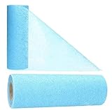 AmaCasa Vlies Tischband Tischläufer Flower Vlies Hochzeit Kommunion 17,5cm/25m Rolle (Aqua, 17,5cm/25m)