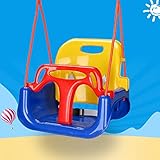 Tubiaz Babyschaukel Kinderschaukel 3 in 1, Schaukeln Garten Spielzeug Schaukel für Baby Kinder, belastbar bis 100kg mit Rückenlehne und Anschnallgurt, für Indoor Outdoor