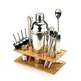 Cocktail Shaker Making Set,16pcs Bartender Kit for Mixer Wine, Stainless Steel Bars Tool, Home Drink Party Accessories