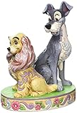 Enesco 4046040 Figur Disney Tradition, Opposites Attract Lady & The Tramp 60th Anniversary, 12,7 x 8,9 x 17,1 cm, Bunt