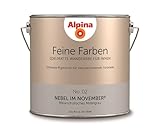 Alpina 2,5 L. Feine Farben, Farbwahl, Edelmatte Wandfarbe für Innen (No.2 Nebel im November - Melanc