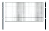 Arvotec Einstabmatten, H 100 cm, grün (RAL6005) oder anthrazit (RAL7016), L 10-50m - Drahtstärke 8/6/4mm - langlebig, robust & preisgünstig (Einstabmatten, H 100 cm, L 10 m anthrazit)